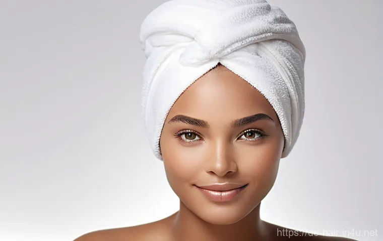 헤어 세럼과 트리트먼트 차이 - **Hair Serum Application for Instant Shine**
    A young woman in her mid-20s, with glossy, wavy, au...