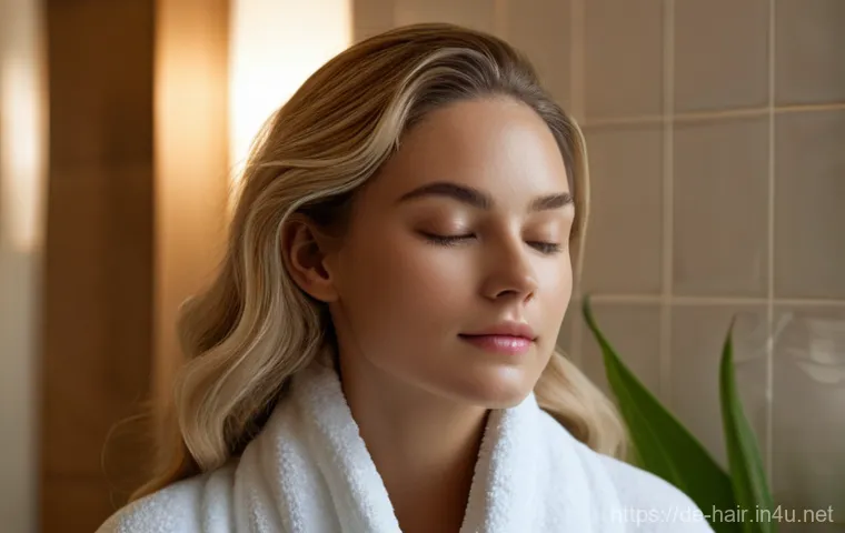 헤어 큐티클 복구용 트리트먼트 - **Prompt:** "A captivating split-screen image highlighting the contrast between healthy and damaged ...