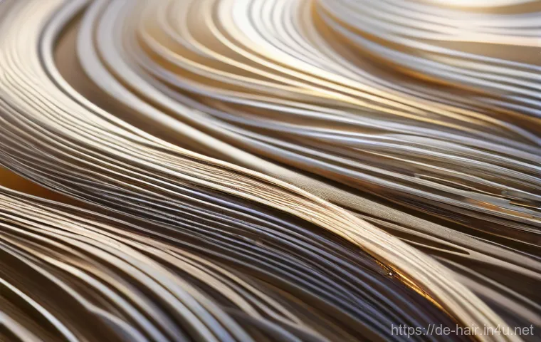 헤어 큐티클 복구용 트리트먼트 - **Prompt:** "A close-up, warm-toned image of a woman's hands gently massaging a rich, creamy hair ma...